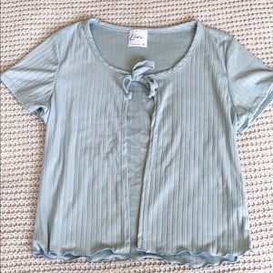 🔹NEW🔹Blue Tie Front Shirt